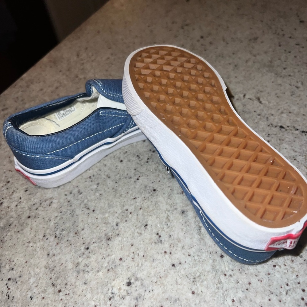 Vans Blue Slip-On Sneakers